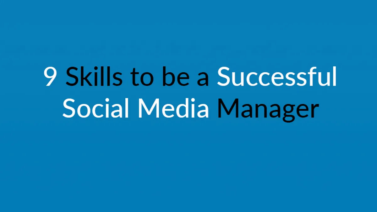 9 social media marketing skills